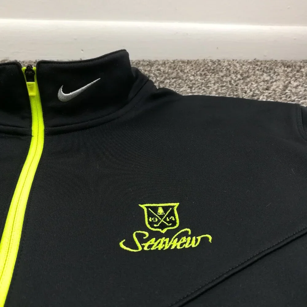 Seaview Golf Club Jacket Nike 1/2 Zip Tour Performance Therma Fit Mens Medium